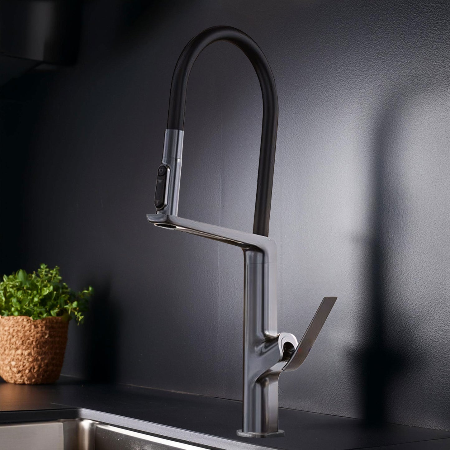 robinet de cuisine Regotti gris